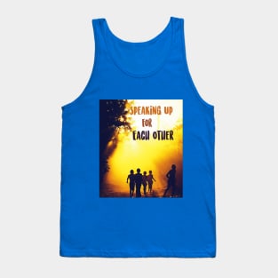 Design based on the book "Speaking Up For Each Other" Tank Top